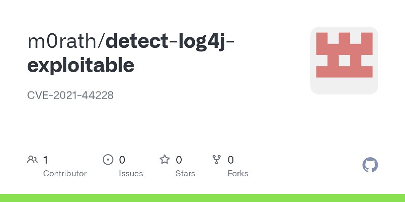 GitHub - m0rath/detect-log4j-exploitable: CVE-2021-44228