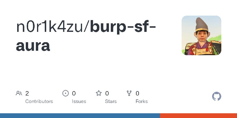 GitHub - n0r1k4zu/burp-sf-aura