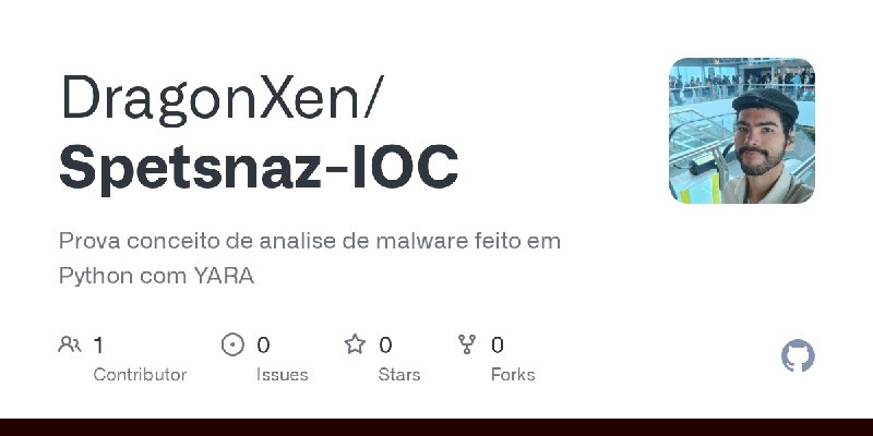GitHub - DragonXen/Spetsnaz-IOC: Prova conceito de analise de malware feito em Python com YARA