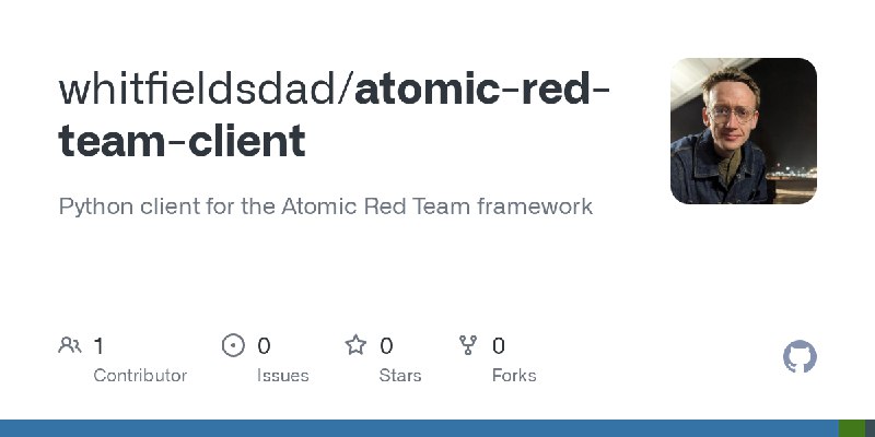 GitHub - whitfieldsdad/atomic-red-team-client: Python client for the Atomic Red Team framework