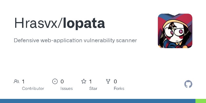 GitHub - Hrasvx/lopata: Defensive web-application vulnerability scanner