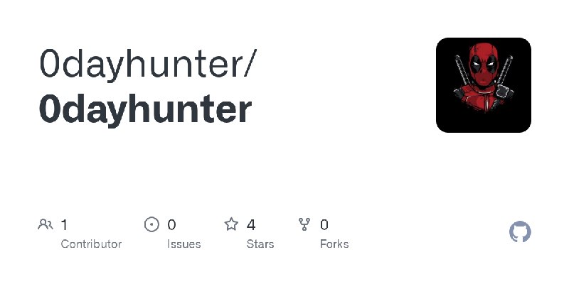 GitHub - 0dayhunter/0dayhunter