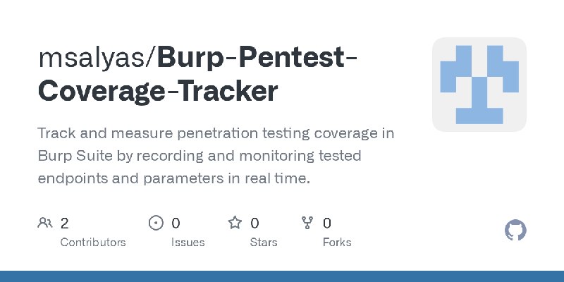 GitHub - msalyas/Burp-Pentest-Coverage-Tracker: Track and measure penetration testing coverage in Burp Suite by recording and monitoring…