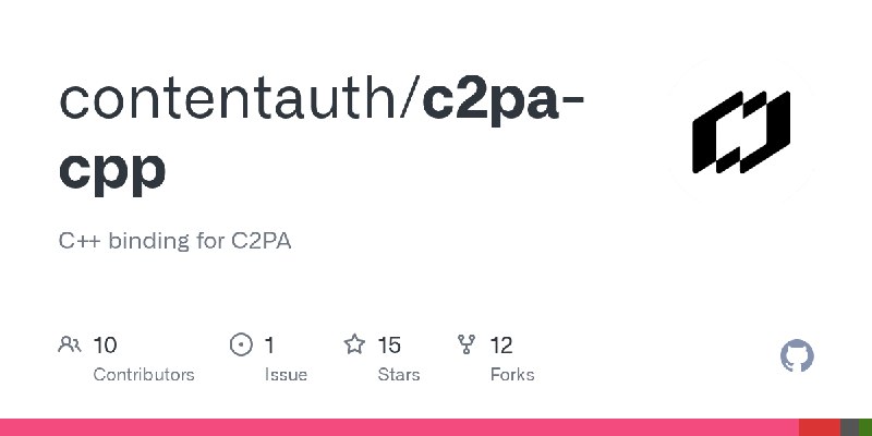 GitHub - contentauth/c2pa-cpp: C++ binding for C2PA