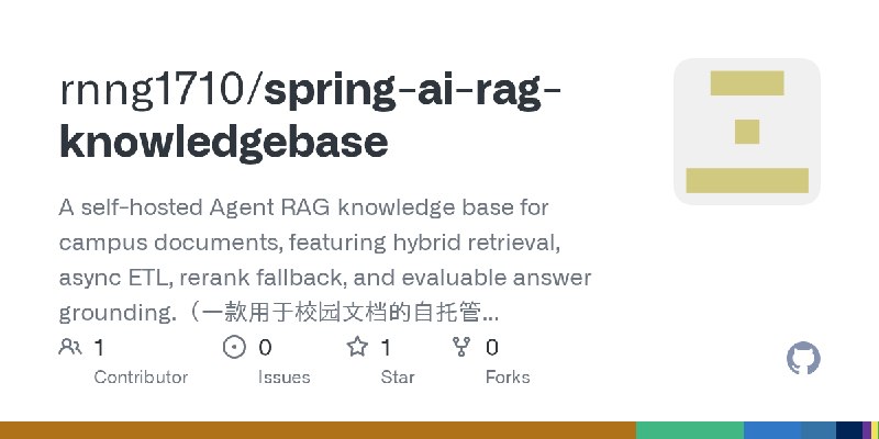 GitHub - rnng1710/spring-ai-rag-knowledgebase: A self-hosted Agent RAG knowledge base for campus documents, featuring hybrid retrieval…