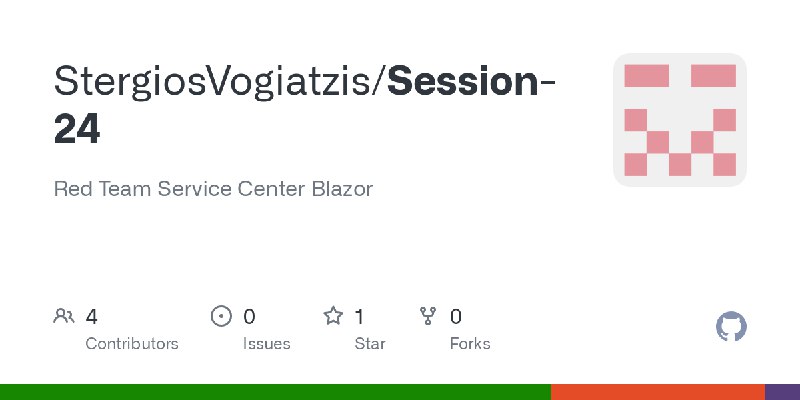 GitHub - StergiosVogiatzis/Session-24: Red Team Service Center Blazor
