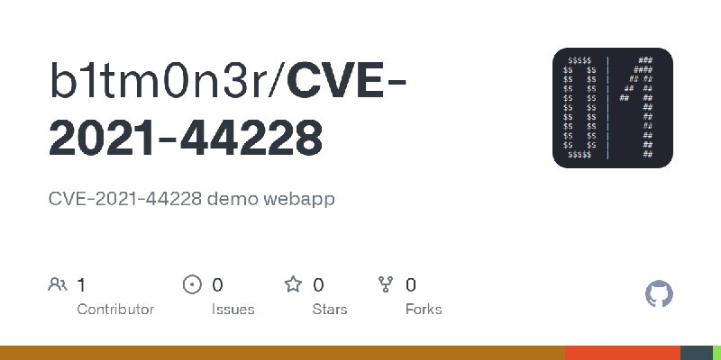 GitHub - b1tm0n3r/CVE-2021-44228: CVE-2021-44228 demo webapp