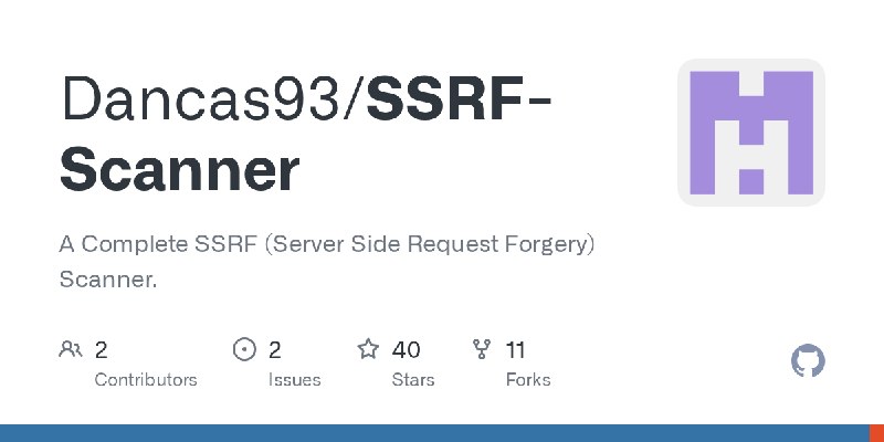 GitHub - Dancas93/SSRF-Scanner: A Complete SSRF (Server Side Request Forgery) Scanner.