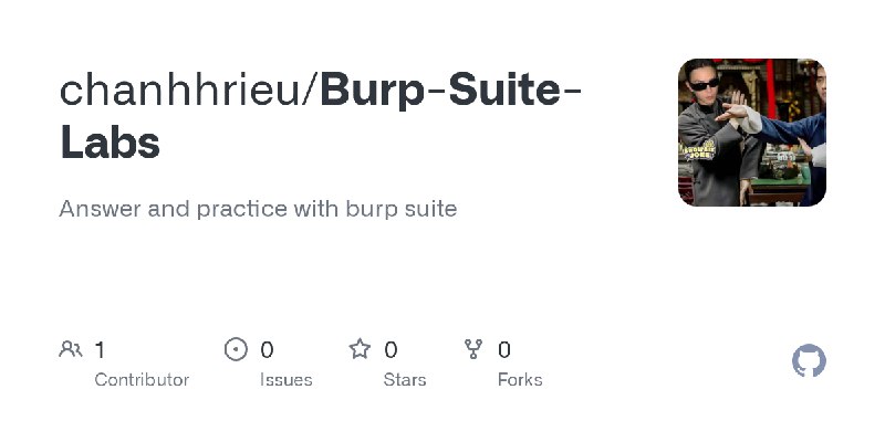 GitHub - chanhhrieu/Burp-Suite-Labs: Answer and practice with burp suite