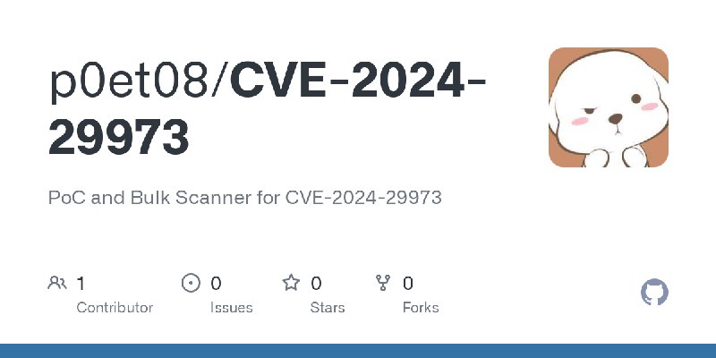 GitHub - p0et08/CVE-2024-29973: PoC and Bulk Scanner for CVE-2024-29973
