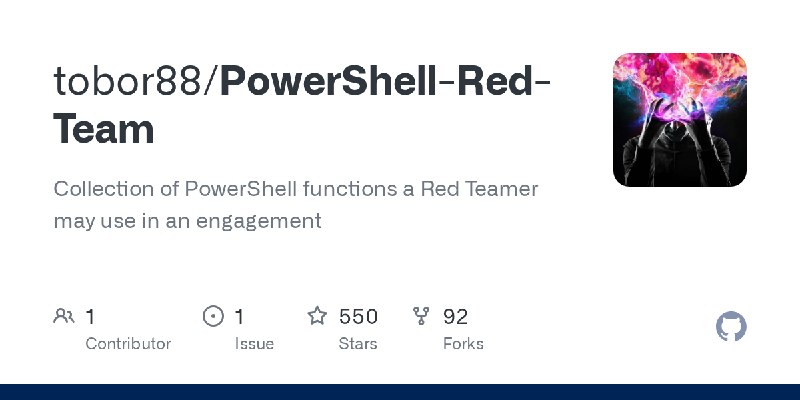 GitHub - tobor88/PowerShell-Red-Team: Collection of PowerShell functions a Red Teamer may use in an engagement