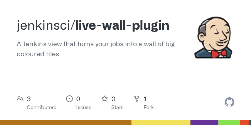GitHub - jenkinsci/live-wall-plugin: A Jenkins view that turns your jobs into a wall of big coloured tiles