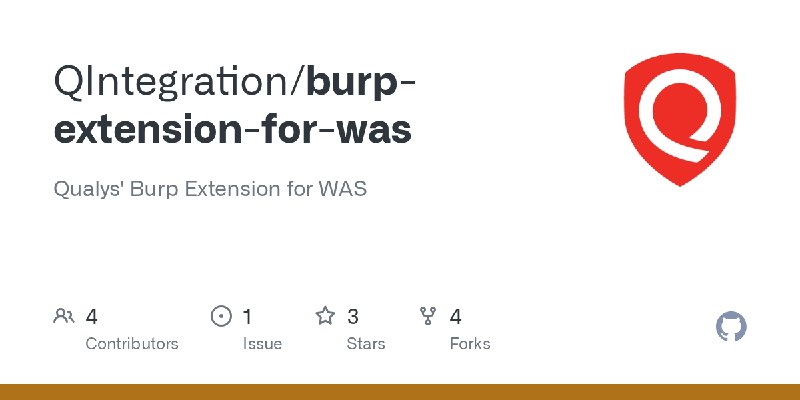 GitHub - QIntegration/burp-extension-for-was: Qualys' Burp Extension for WAS