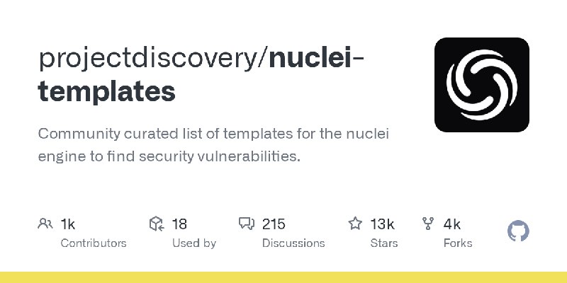 GitHub - projectdiscovery/nuclei-templates: Community curated list of templates for the nuclei engine to find security vulnerabilities.