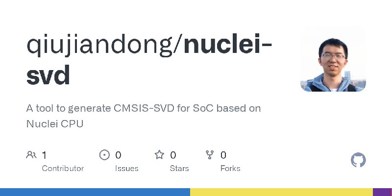 GitHub - qiujiandong/nuclei-svd: A tool to generate CMSIS-SVD for SoC based on Nuclei CPU