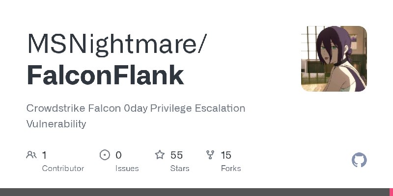 GitHub - MSNightmare/FalconFlank: Crowdstrike Falcon 0day Privilege Escalation Vulnerability