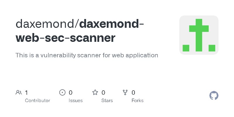 GitHub - daxemond/daxemond-web-sec-scanner: This is a vulnerability scanner for web application