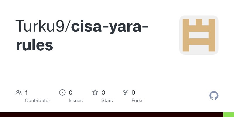 GitHub - Turku9/cisa-yara-rules