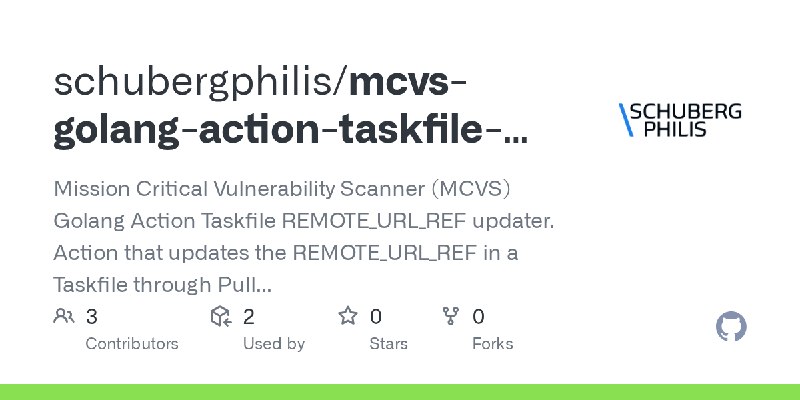 GitHub - schubergphilis/mcvs-golang-action-taskfile-remote-url-ref-updater: Mission Critical Vulnerability Scanner (MCVS) Golang…
