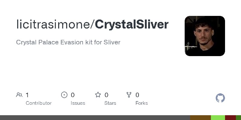 GitHub - licitrasimone/CrystalSliver: Crystal Palace Evasion kit for Sliver