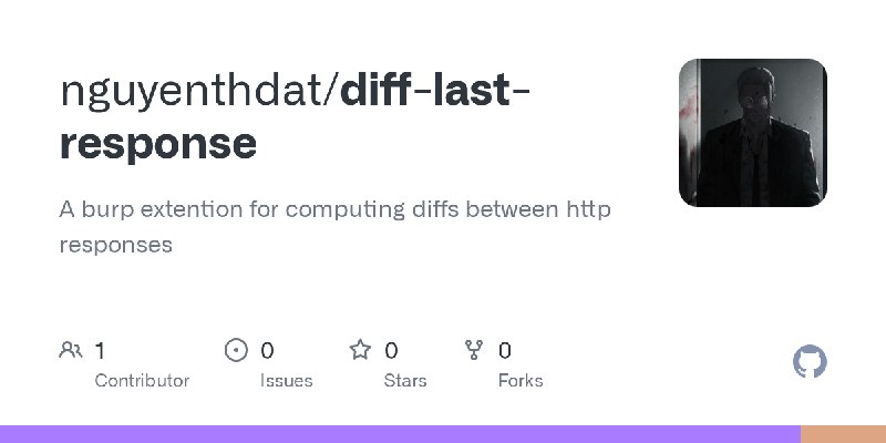 GitHub - nguyenthdat/diff-last-response: A burp extention for computing diffs between http responses