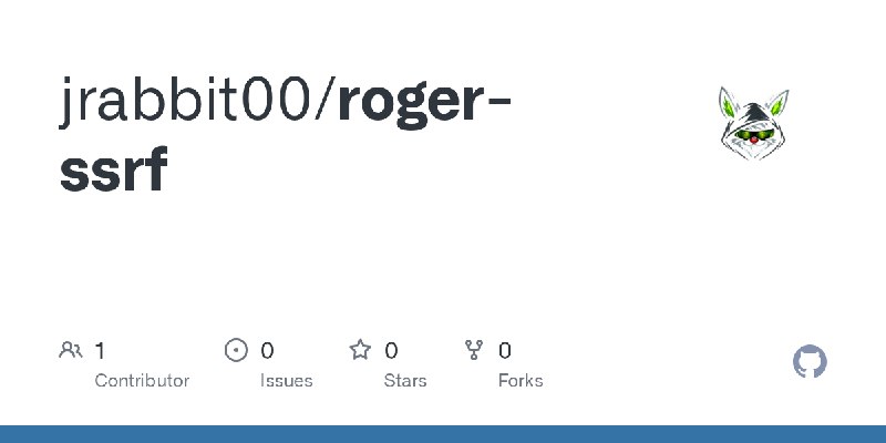 GitHub - jrabbit00/roger-ssrf