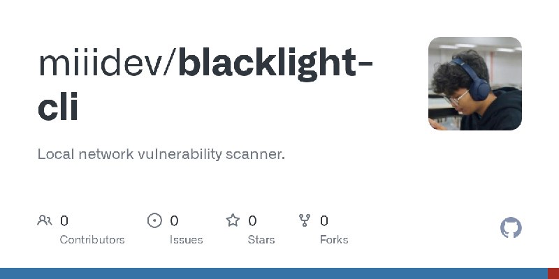 GitHub - miiidev/blacklight-cli: Local network vulnerability scanner.