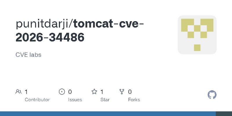 GitHub - punitdarji/tomcat-cve-2026-34486: CVE labs
