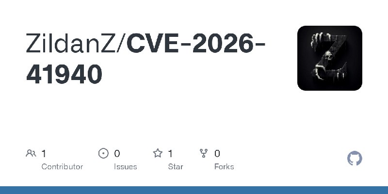 GitHub - ZildanZ/CVE-2026-41940
