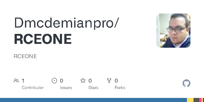 GitHub - Dmcdemianpro/RCEONE: RCEONE