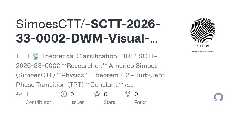 GitHub - SimoesCTT/-SCTT-2026-33-0002-DWM-Visual-Field-Singularity: ### 📡 Theoretical Classification **ID:** SCTT-2026-33-0002…
