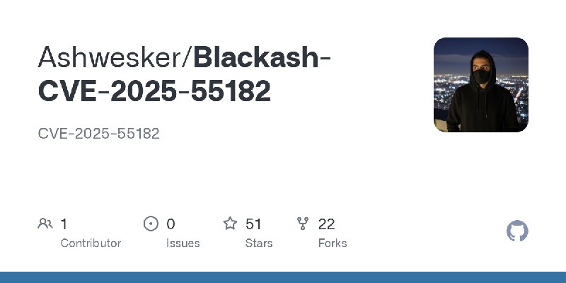 GitHub - Ashwesker/Blackash-CVE-2025-55182: CVE-2025-55182