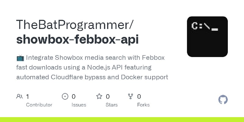 GitHub - TheBatProgrammer/showbox-febbox-api: 📺 Integrate Showbox media search with Febbox fast downloads using a Node.js API featuring…
