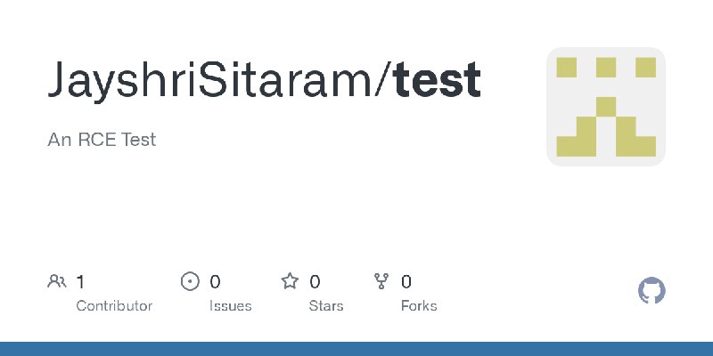 GitHub - JayshriSitaram/test: An RCE Test