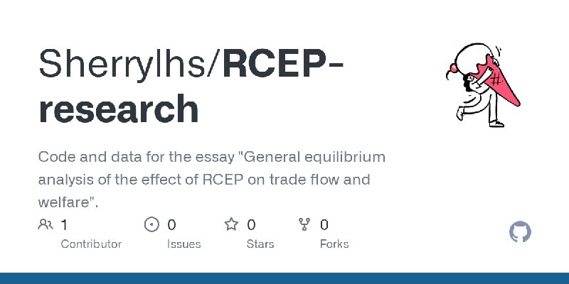 GitHub - Sherrylhs/RCEP-research: Code and data for the essay 