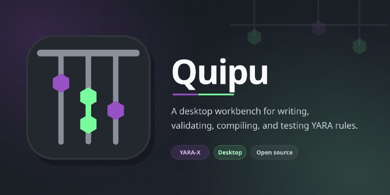 GitHub - corelight/quipu: A desktop workbench for writing, validating, compiling, and testing YARA rules.