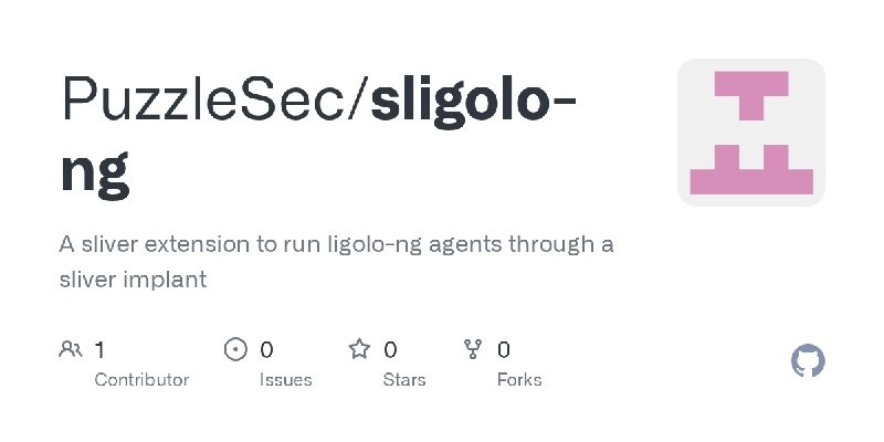 GitHub - PuzzleSec/sligolo-ng: A sliver extension to run ligolo-ng agents through a sliver implant