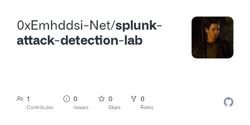 GitHub - 0xEmhddsi-Net/splunk-attack-detection-lab