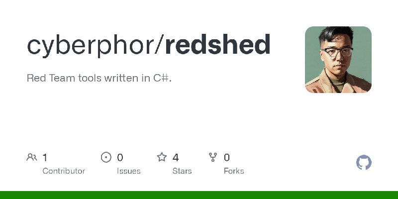 GitHub - cyberphor/redshed: Red Team tools written in C#.