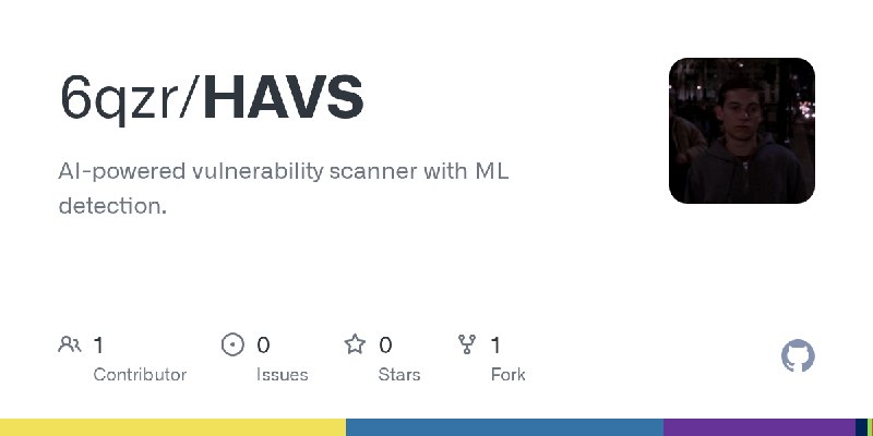 GitHub - 6qzr/HAVS: AI-powered vulnerability scanner with ML detection.