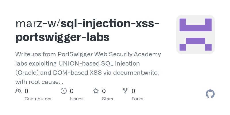marz-w/sql-injection-xss-portswigger-labs