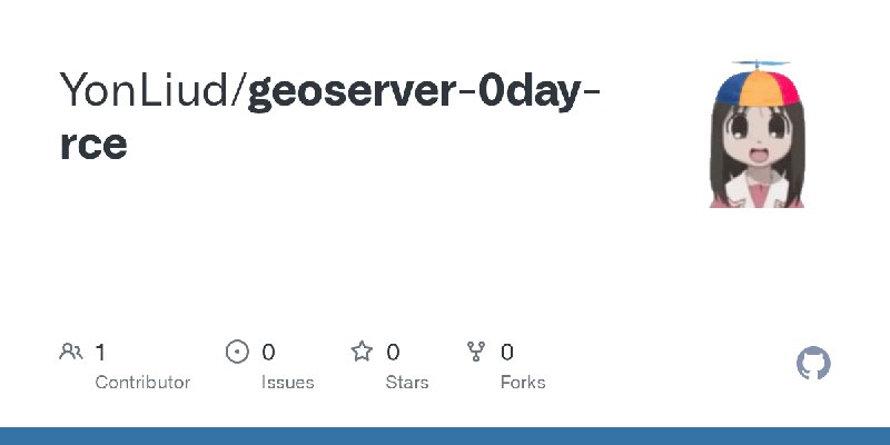 GitHub - YonLiud/geoserver-0day-rce
