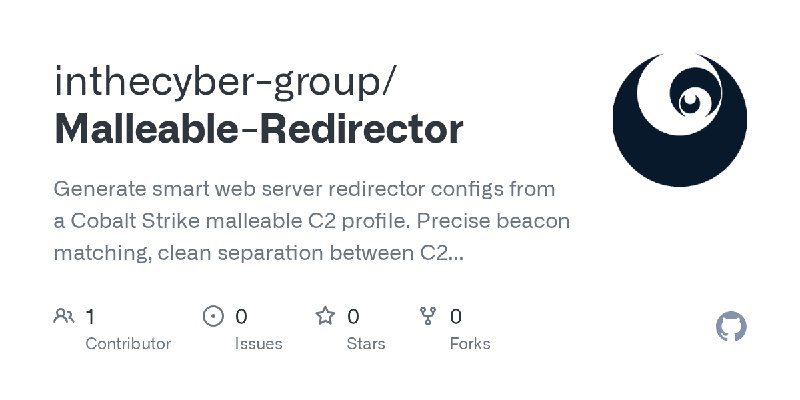 GitHub - inthecyber-group/Malleable-Redirector: Generate smart web server redirector configs from a Cobalt Strike malleable C2…