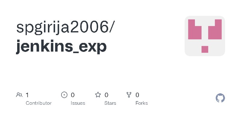 GitHub - spgirija2006/jenkins_exp