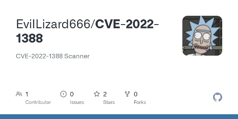 GitHub - EvilLizard666/CVE-2022-1388: CVE-2022-1388 Scanner