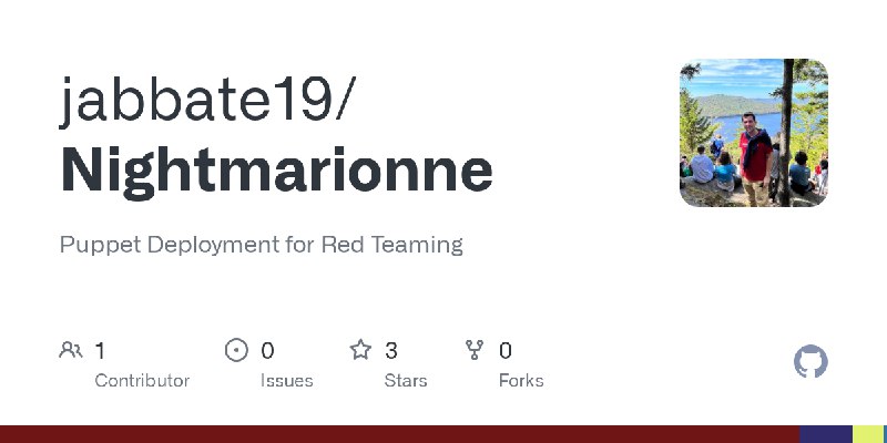 GitHub - jabbate19/Nightmarionne: Puppet Deployment for Red Teaming