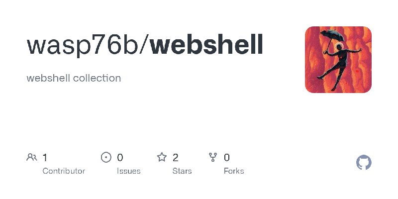 GitHub - wasp76b/webshell: webshell collection