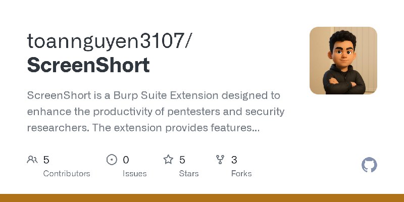 GitHub - toannguyen3107/ScreenShort: ScreenShort is a Burp Suite Extension designed to enhance the productivity of pentesters and…