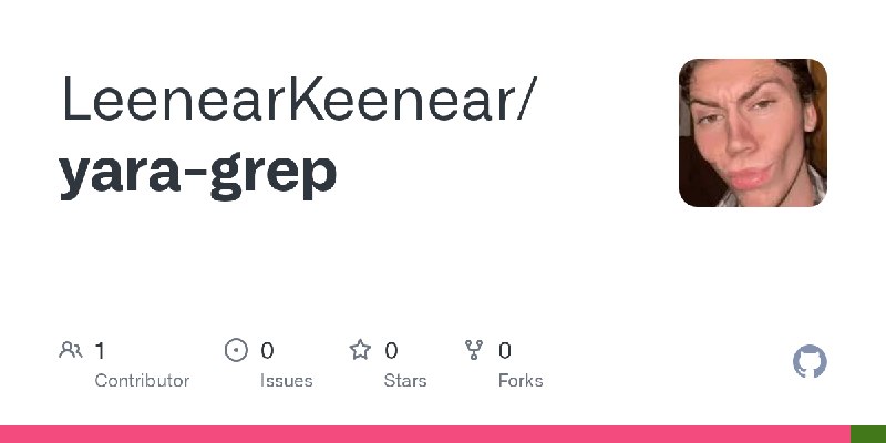 GitHub - LeenearKeenear/yara-grep