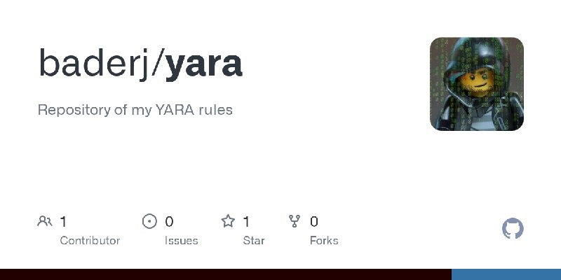 GitHub - baderj/yara: Repository of my YARA rules